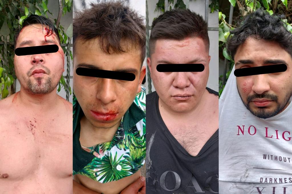 Foto de las personas detenidas esta tarde en Ecatepec (Especial)