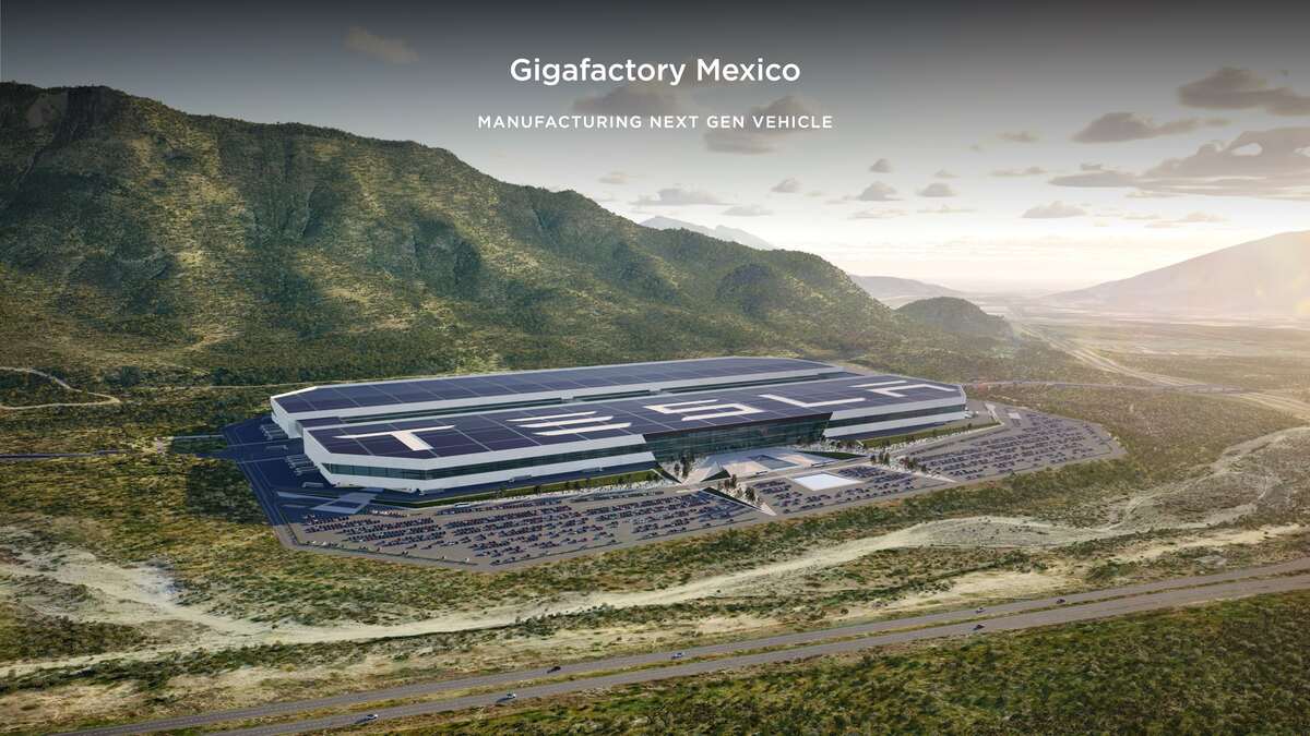 Gigafábrica de Tesla en México. (Twitter)
