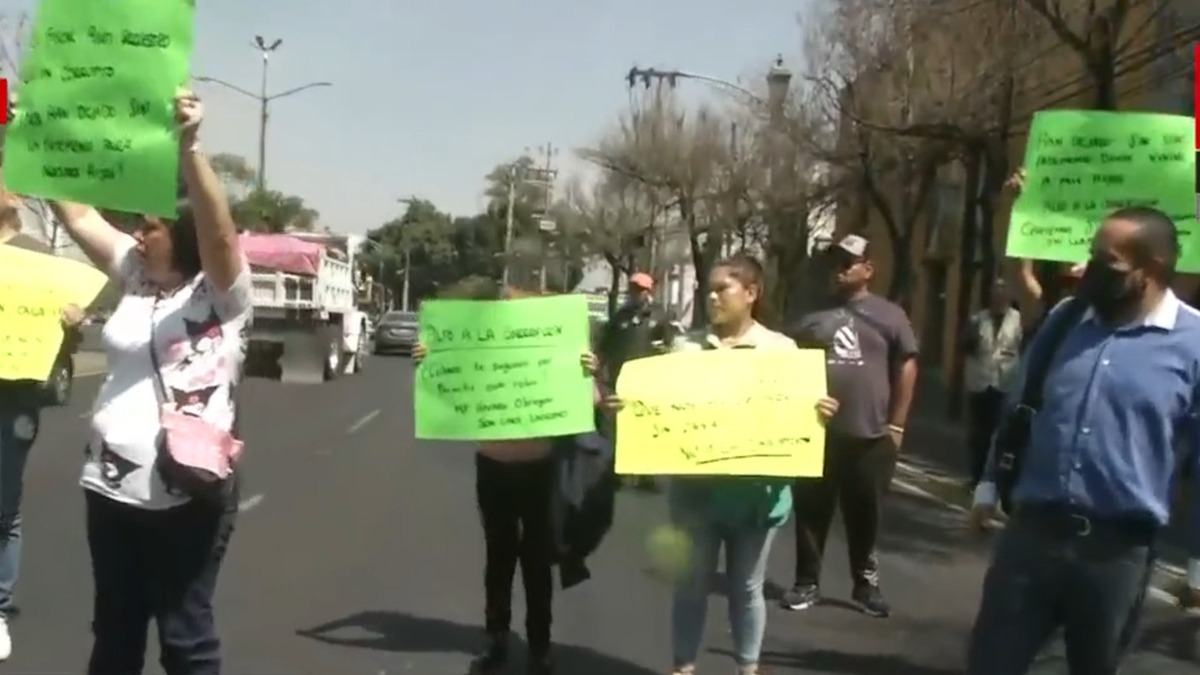 Manifestantes cierran vialidades en alcaldía Álvaro Obregón, acusan despojo de propiedad