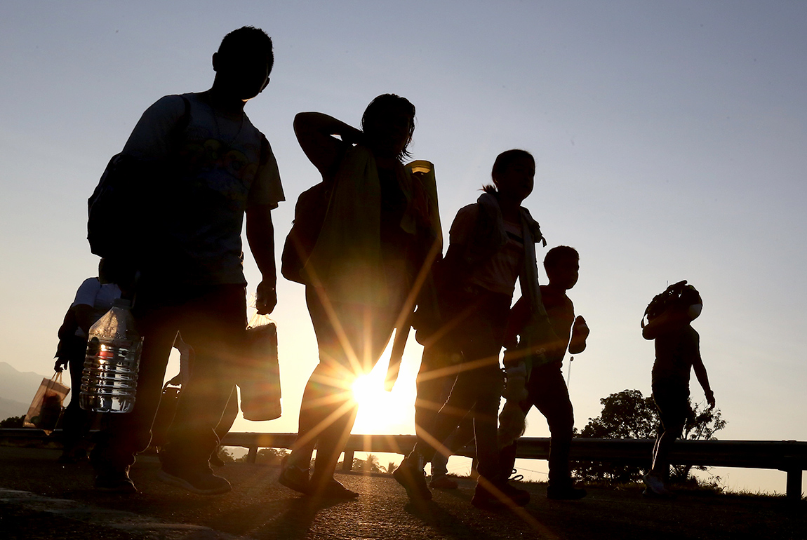 Aspecto de migrantes .| Ariel Ojeda