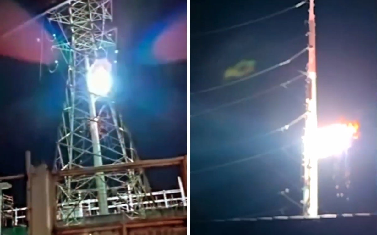 Habitantes captaron las explosiones en las subestaciones eléctricas. | Especial