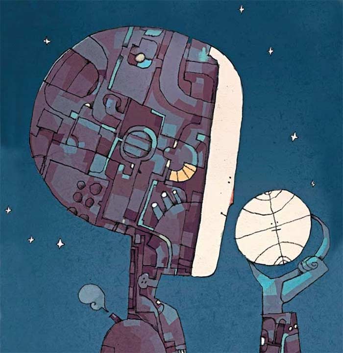 HAL 9000, Robocop, Sonny y Chappie son personajes que representan relacionados con la robótica.| Patricio Betteo
