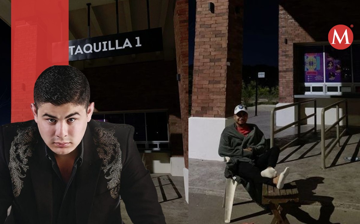Hacen fila desde una noche antes, para comprar un boleto para el concierto de Alfredo Olivas