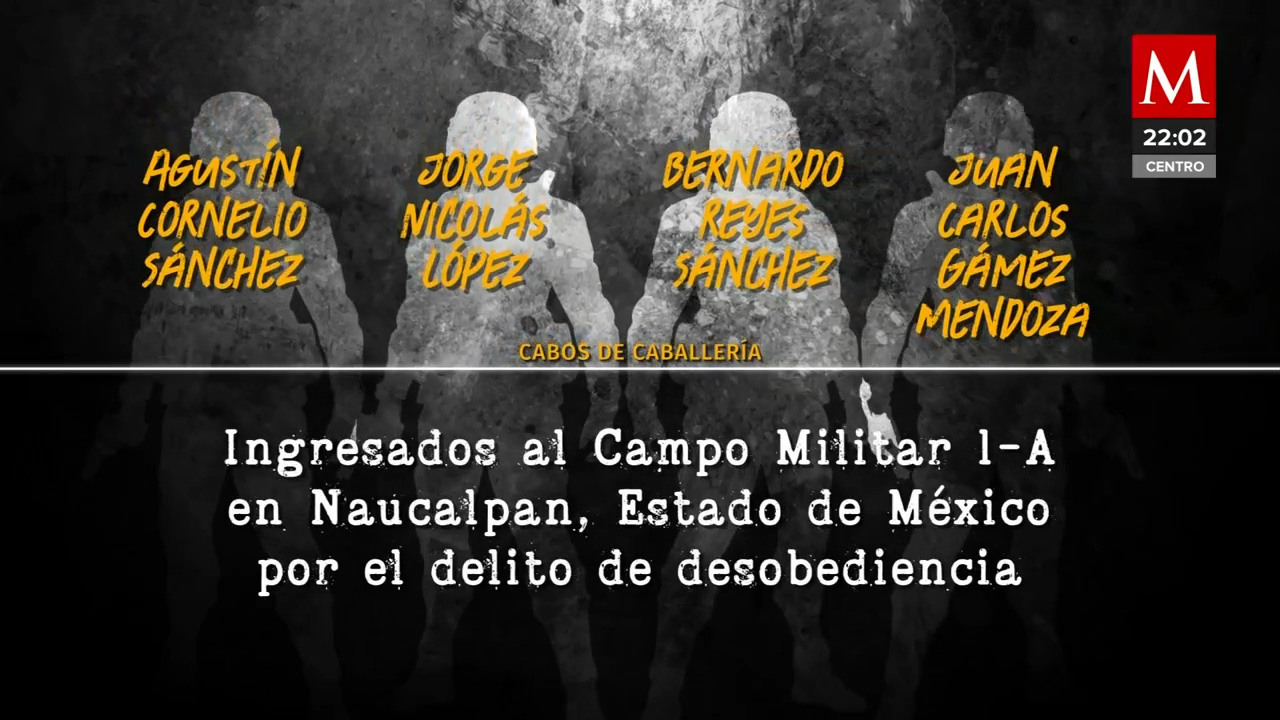 Los 4 militares señalados de matar a 5 jóvenes son ingresados al Campo ...