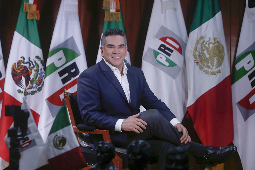 Alejandro Moreno, dirigente nacional del PRI.│Ariana Pérez