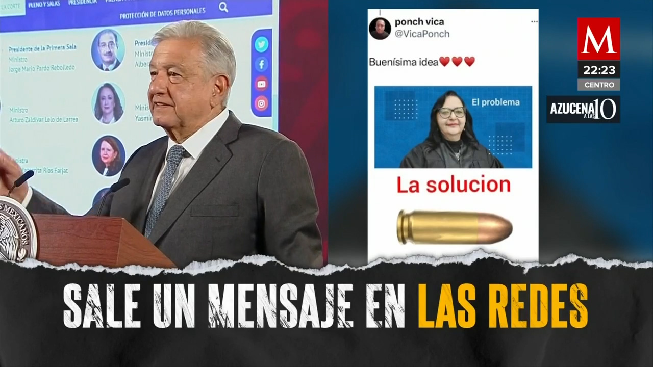 “En una de esas fueron ellos”: AMLO desestima amenazas contra ministra Norma Piña