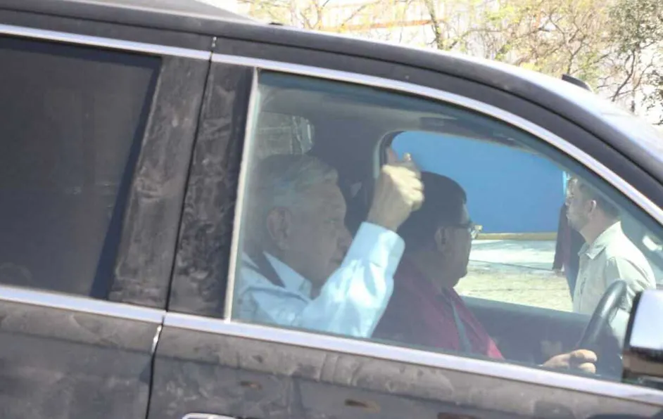 AMLO inspecciona avances del acueducto El Cuchillo II en Nuevo León