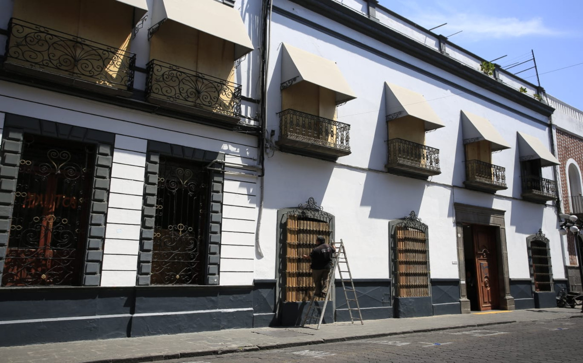 Aspectos del Congreso de Puebla con tapiales previo al 8M | Andrés Lobato