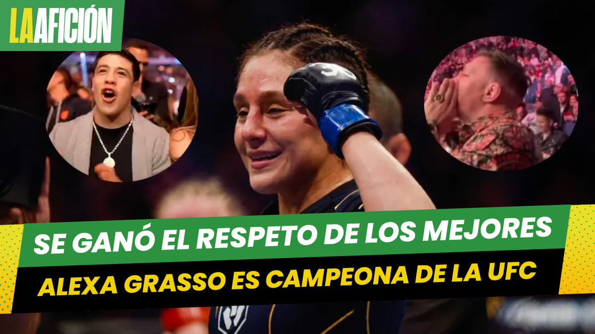 Brandon Moreno y Conor McGregor celebran el título de Alexa Grasso en UFC