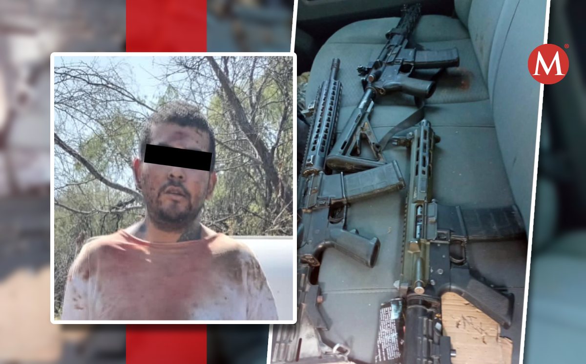 El armamento estaba en una camioneta decomisada. Foto: Especial