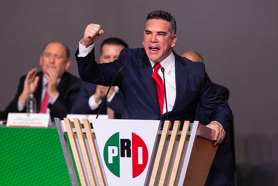 Alejandro Moreno Cárdenas, presidente del Partido Revolucionario Institucional (PRI). | Octavio Hoyos