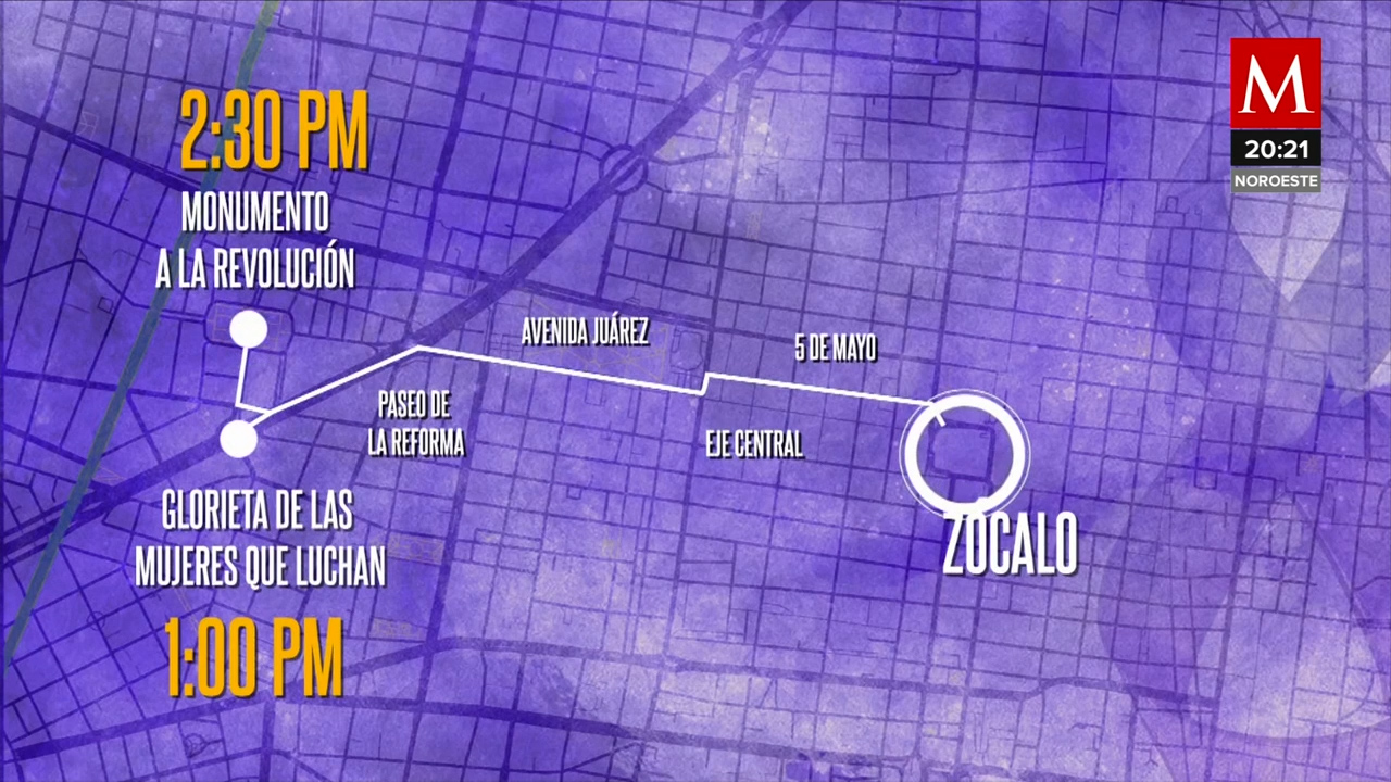 8M en CdMx 2023: día hora y ruta de la marcha de mujeres- Grupo Milenio