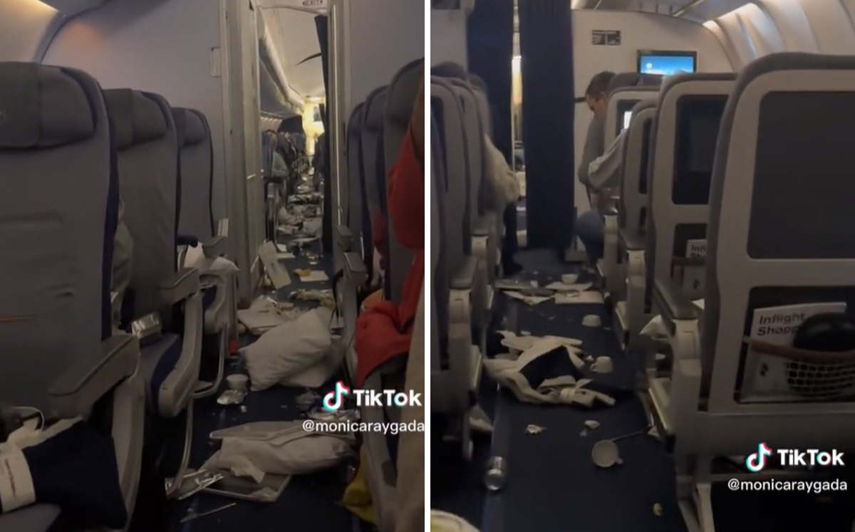 Los pasajeros del avión relataron cómo fue la caída en picad. | TikTok