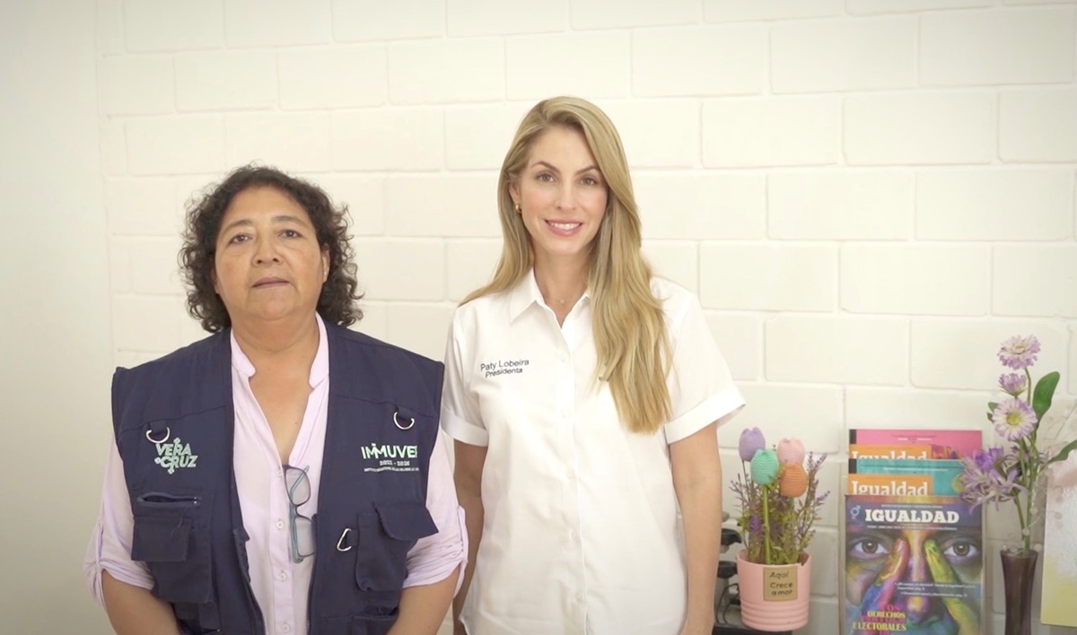 Patricia Loberia, alcaldesa de Veracruz, en "La Casa de Medio Camino" | Facebook Paty Lobeira de Yunes