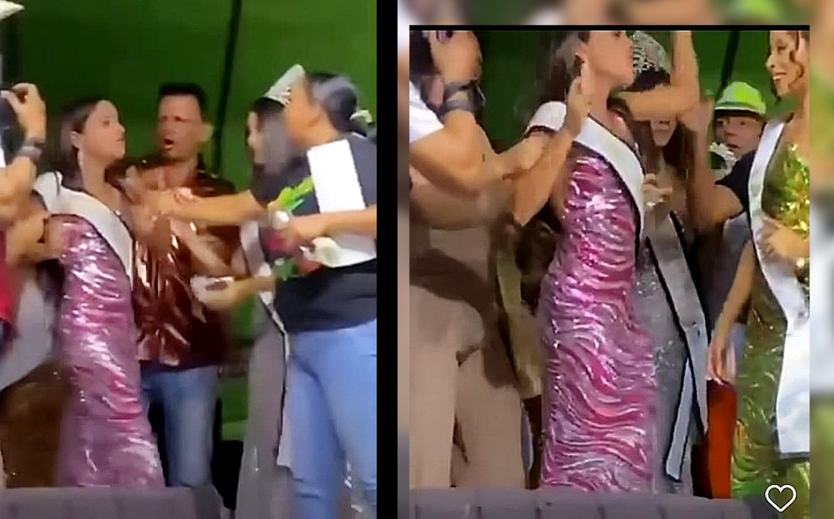 Pelea en certamen de belleza en Colombia. | ESPECIAL