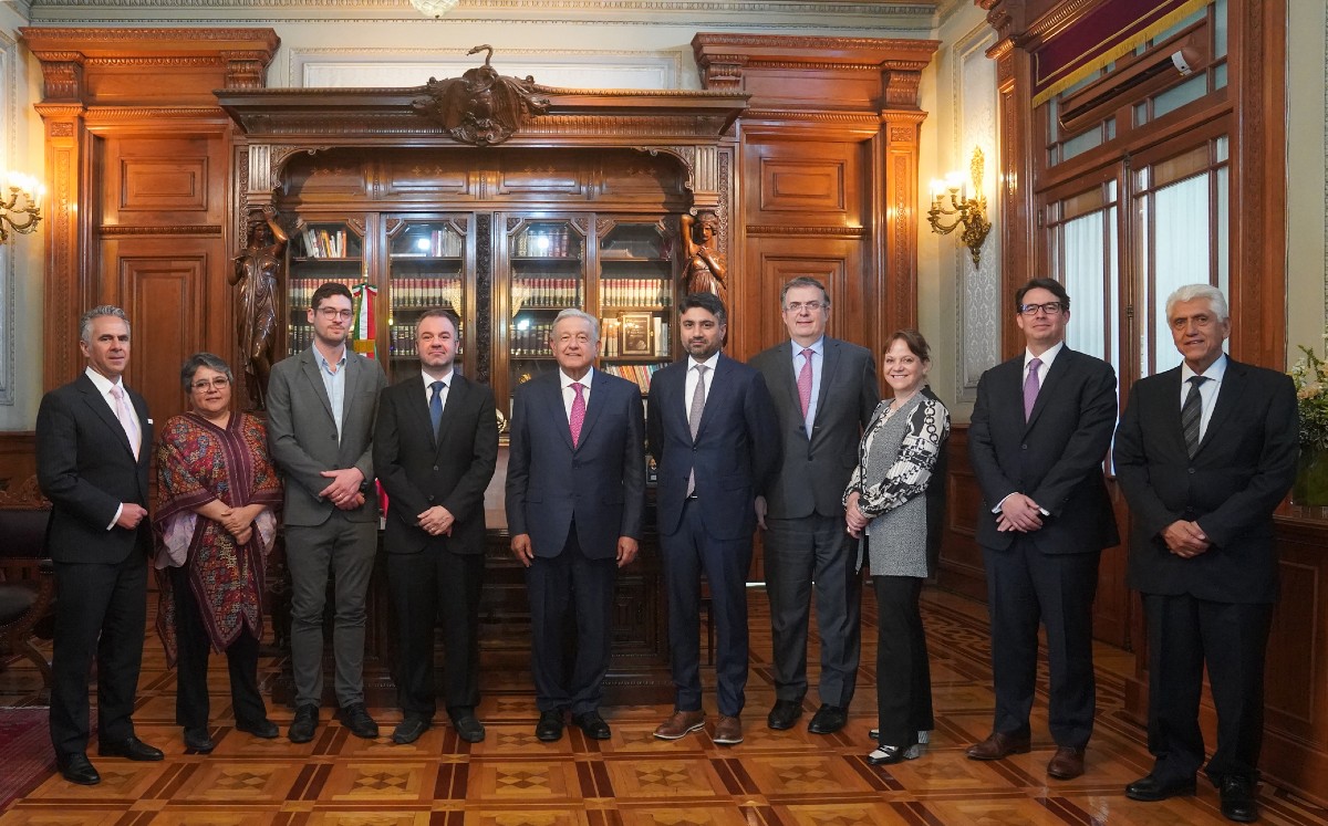 "Vamos bien": AMLO tras reunión con directivos de Tesla en Palacio Nacional. | Twitter