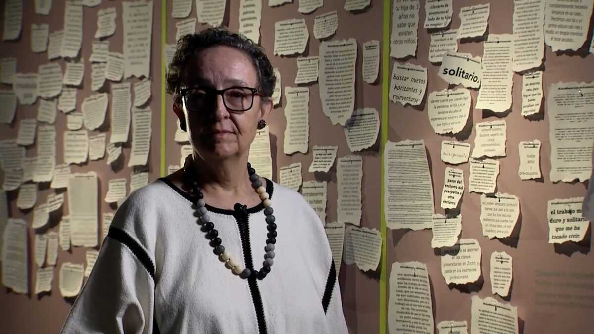 La artista Mónica Mayer. (Foto: TV UNAM)