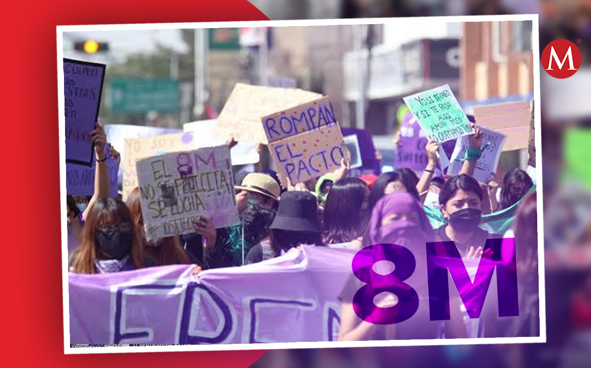 Marcha en Pachuca 8 de marzo.