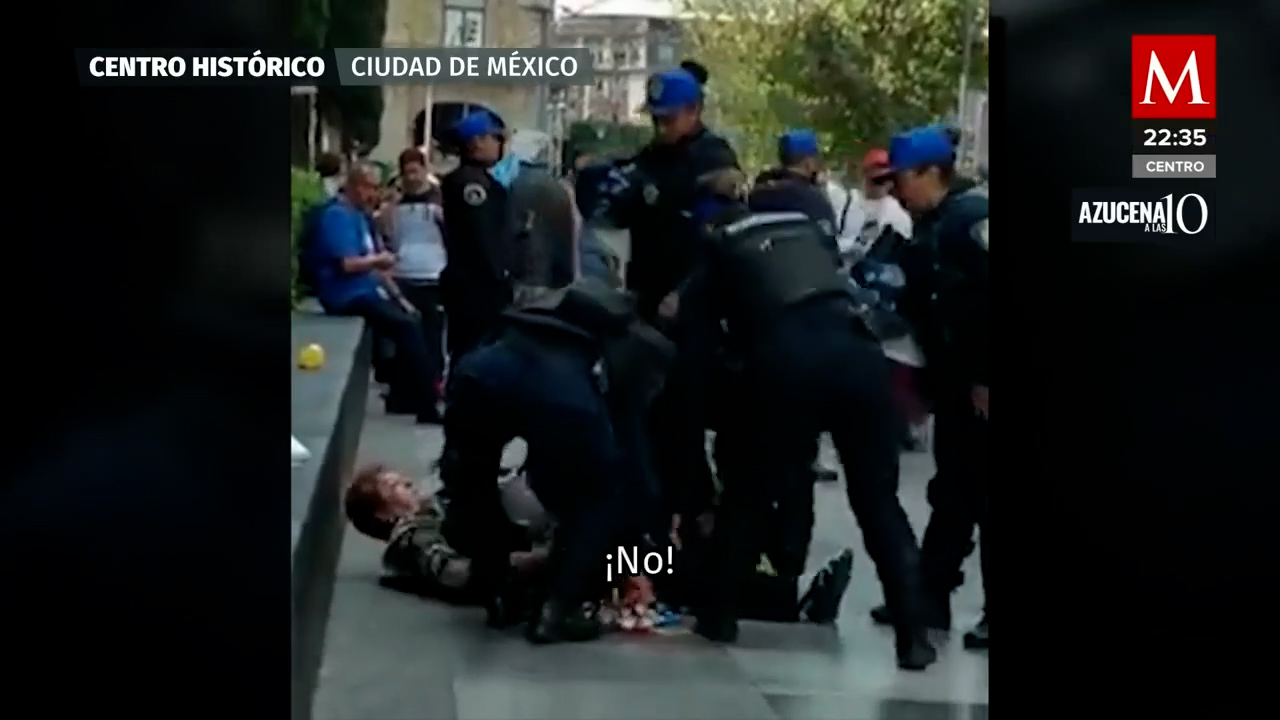 Policías despojan de mercancía a comerciante en Centro Histórico de CdMx