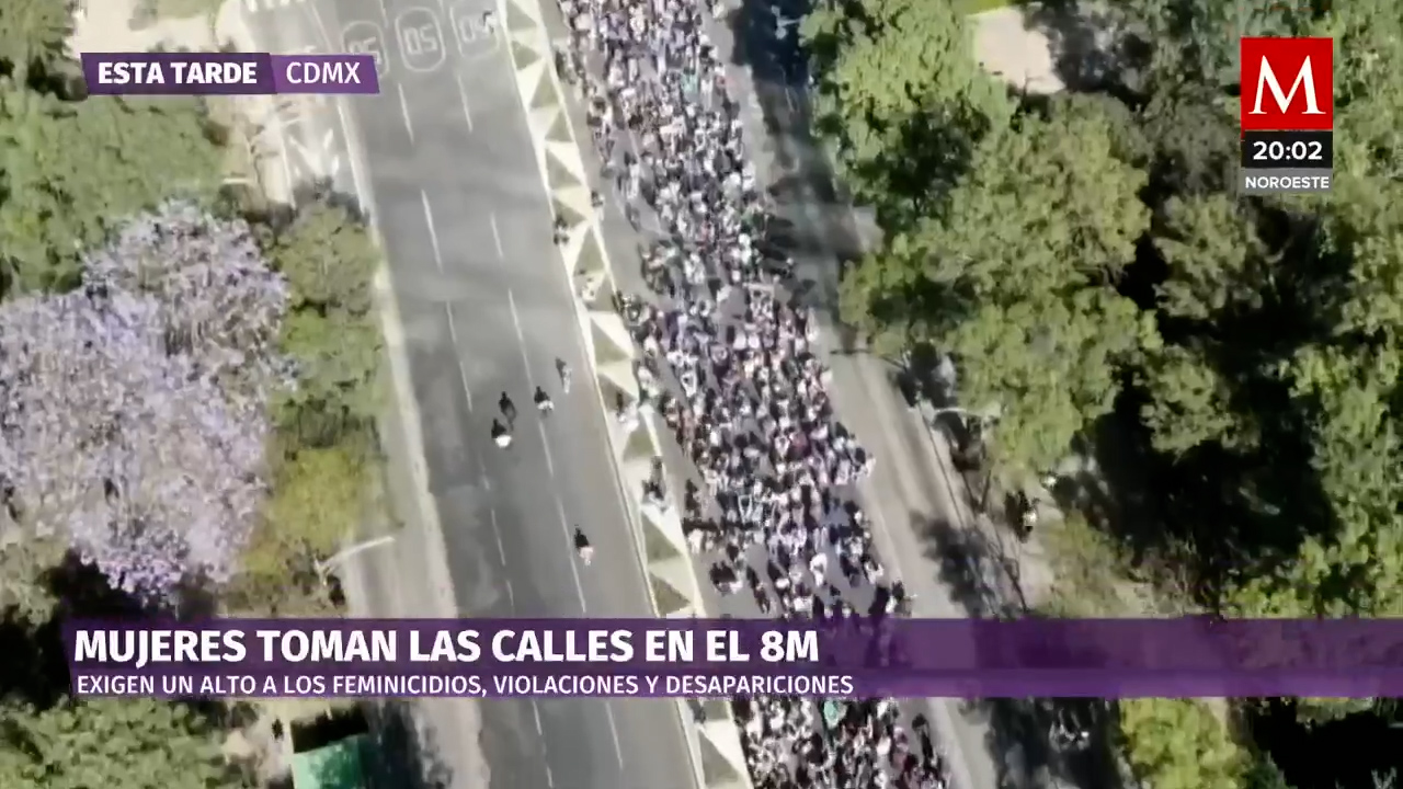 La CdMx se pintó de morado ante la presencia de las mujeres que principalmente exigen Ni Una Más