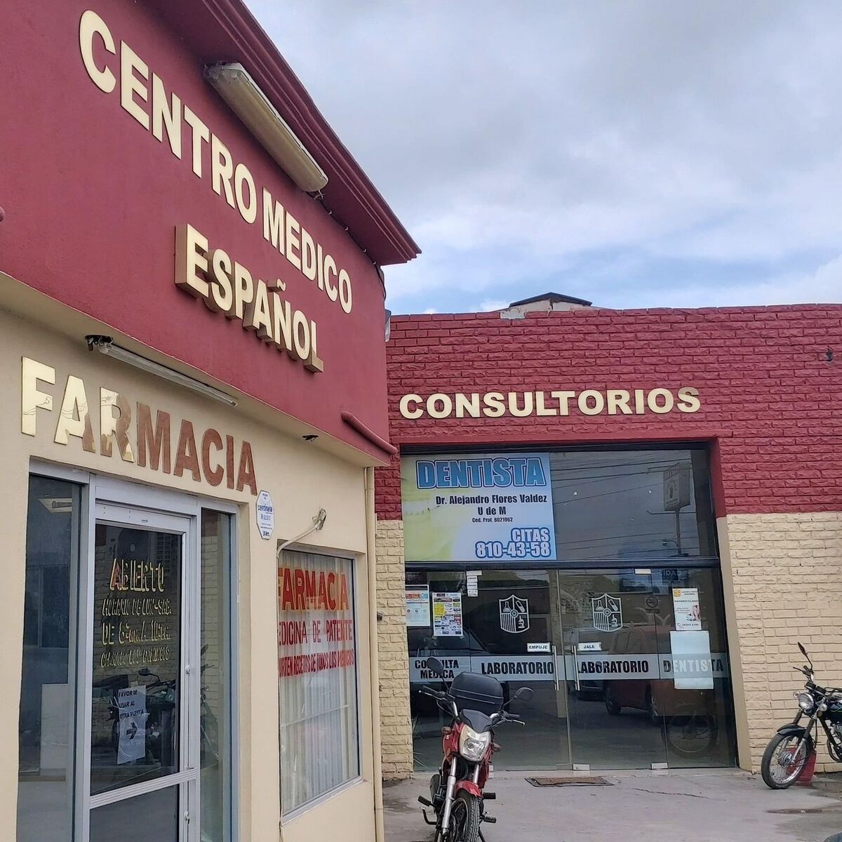 Clínica en Matamoros a donde fueron llevados los secuestrados. (Especial)