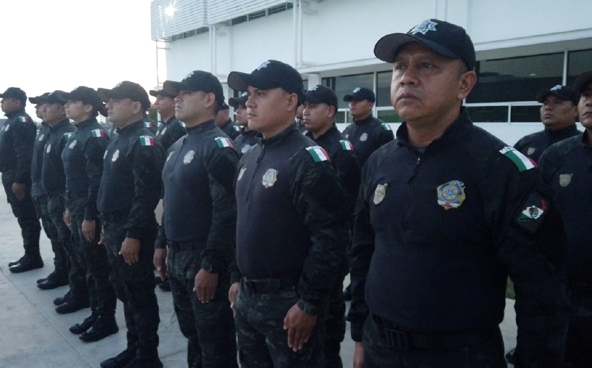 Elementos de la Guardia Estatal de Tamaulipas.