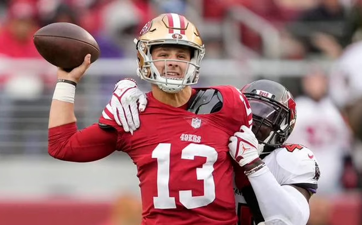 Brock Purdy se convirtió en el héroe de los 49ers cuando más lo necesitaron. (Foto: AP)