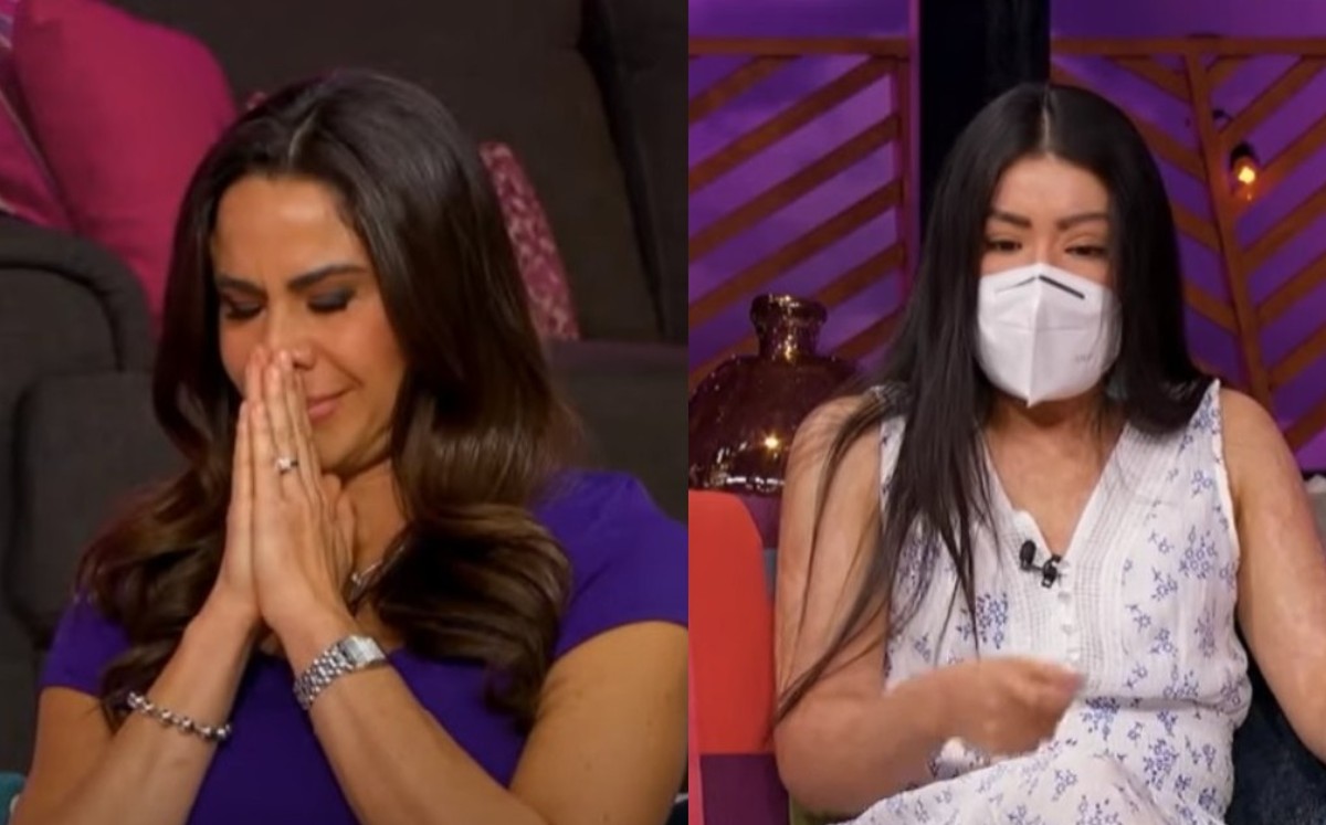 Paola Rojas lloró en 'Netas Divinas'.