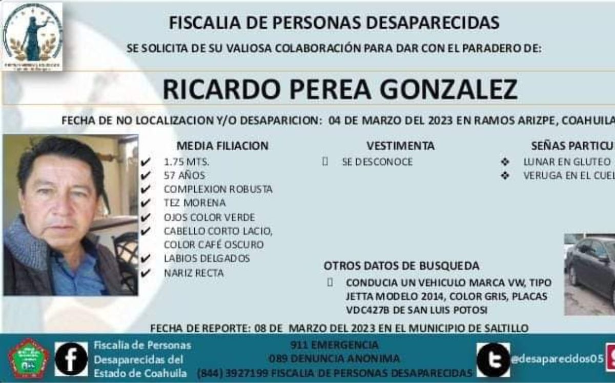 Viajaba en un vehículo modelo Jetta 2014, con placas del estado de San Luis Potosí.