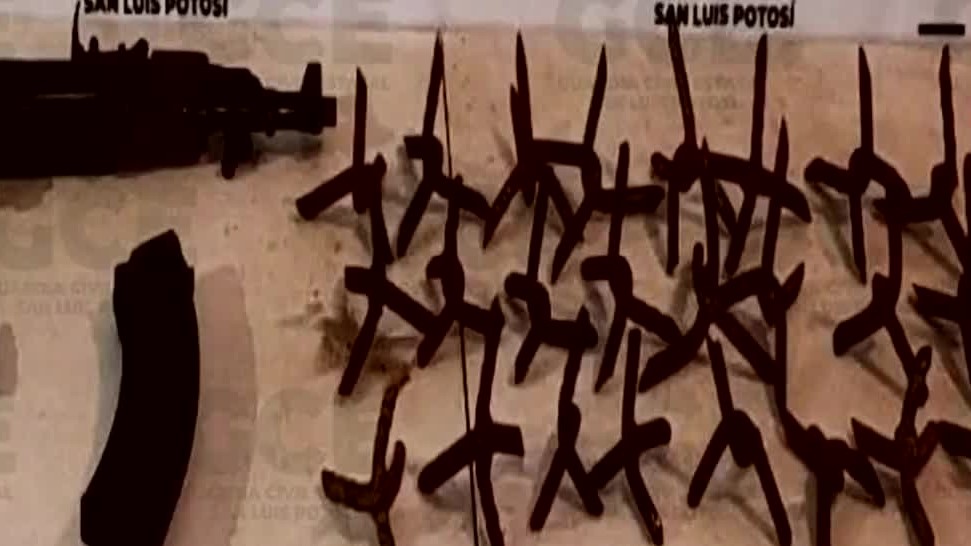 Lanzar poncha llantas en San Luis Potosí ya será considerado como delito grave