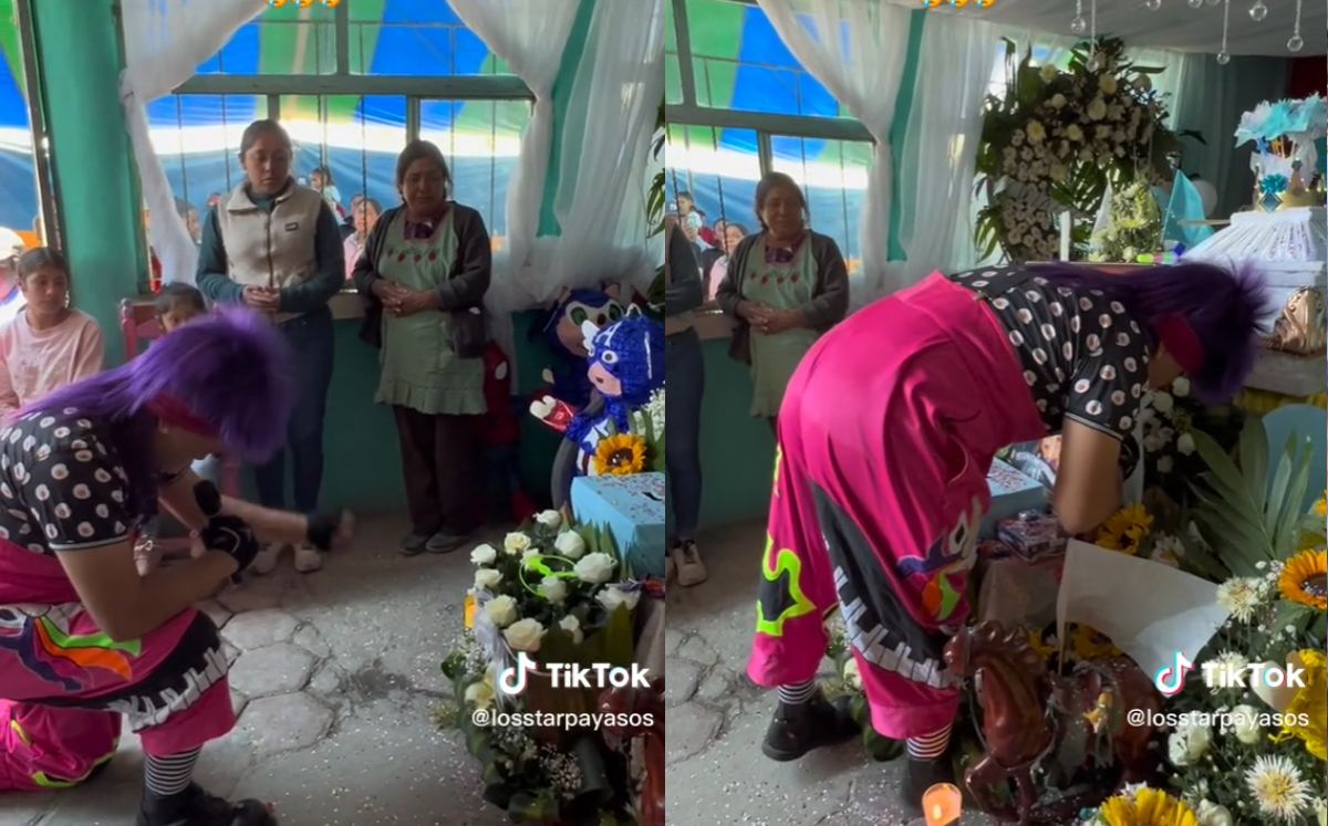 Payaso da show en funeral de niño | TikTok