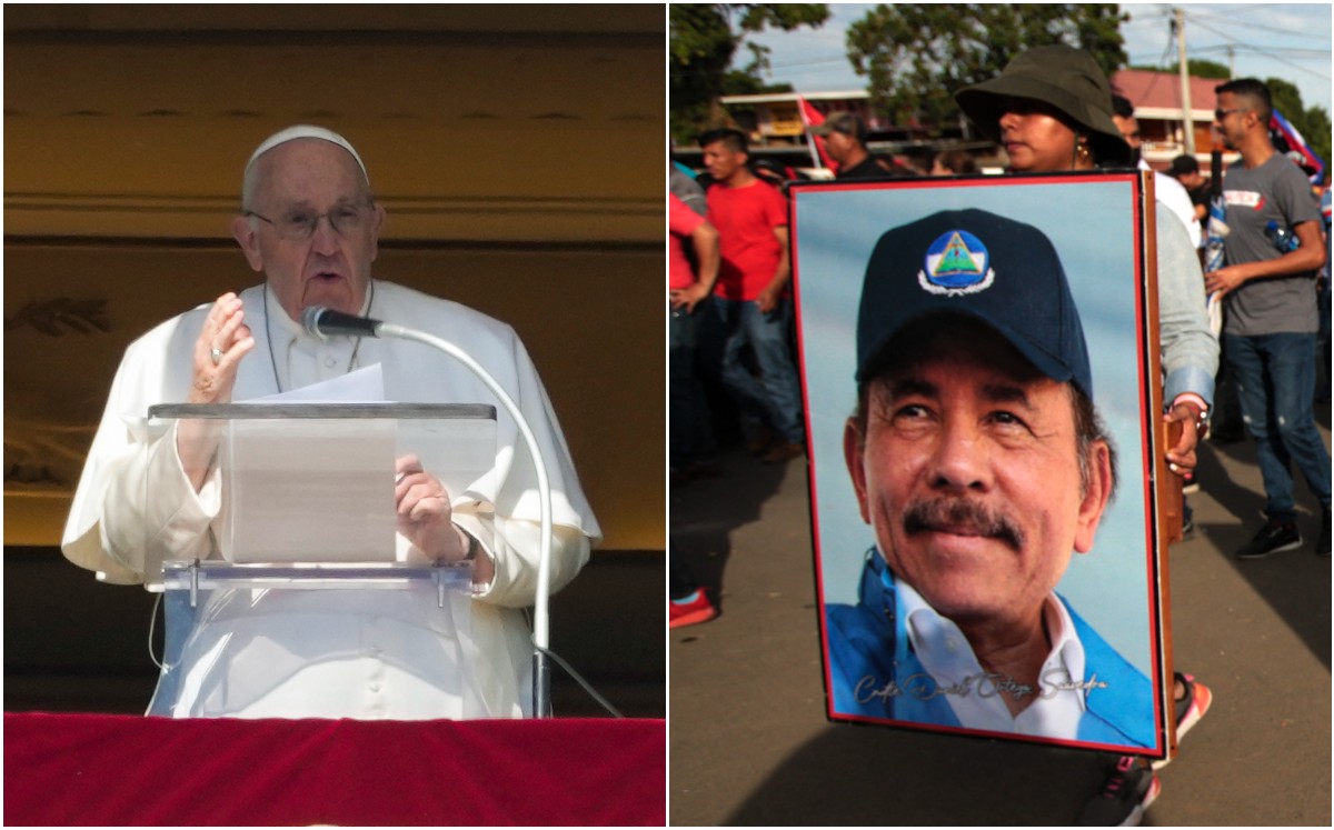 En una entrevista,  el papa Francisco cuestionó al gobierno de Ortega. | AP y AFP