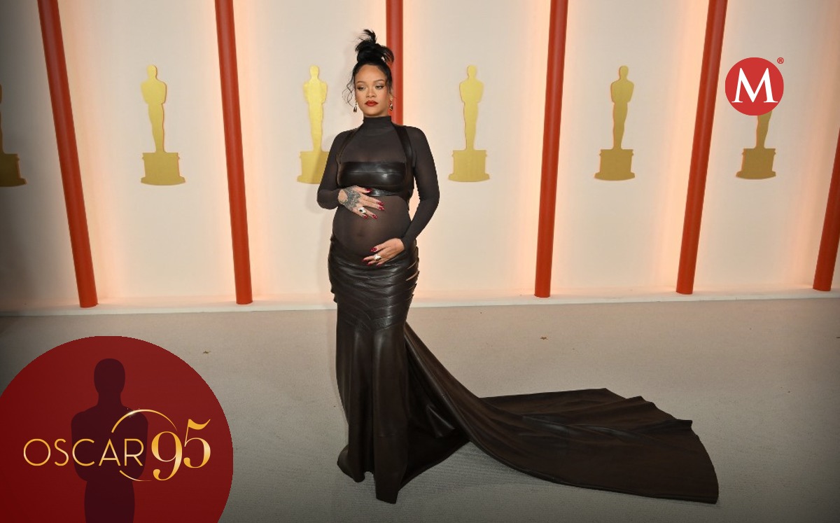 Rihanna desfila por los premios Oscar | AFP