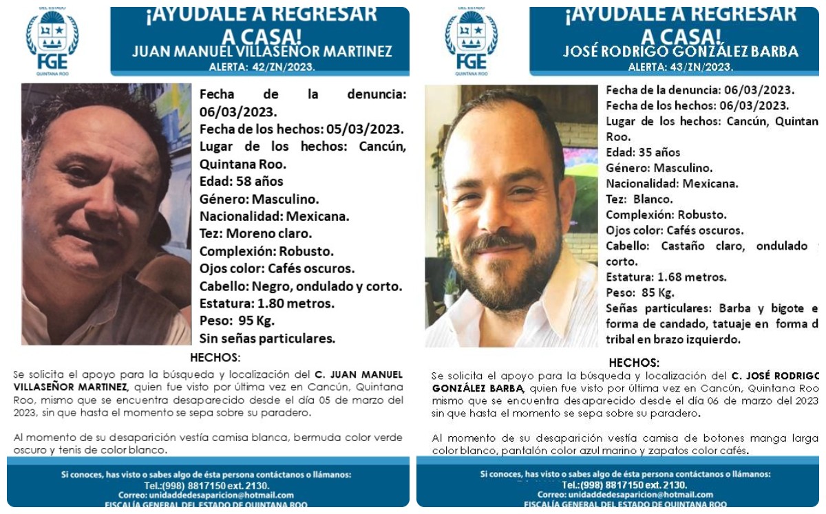 Empresarios secuestrados y asesinados en Cancún. (Especial)