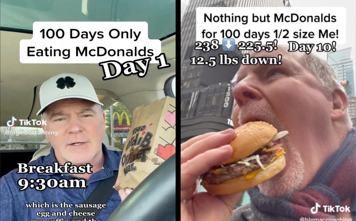 El nombre aseguró que comer hamburguesa lo ha hecho bajar de peso | ESPECIAL