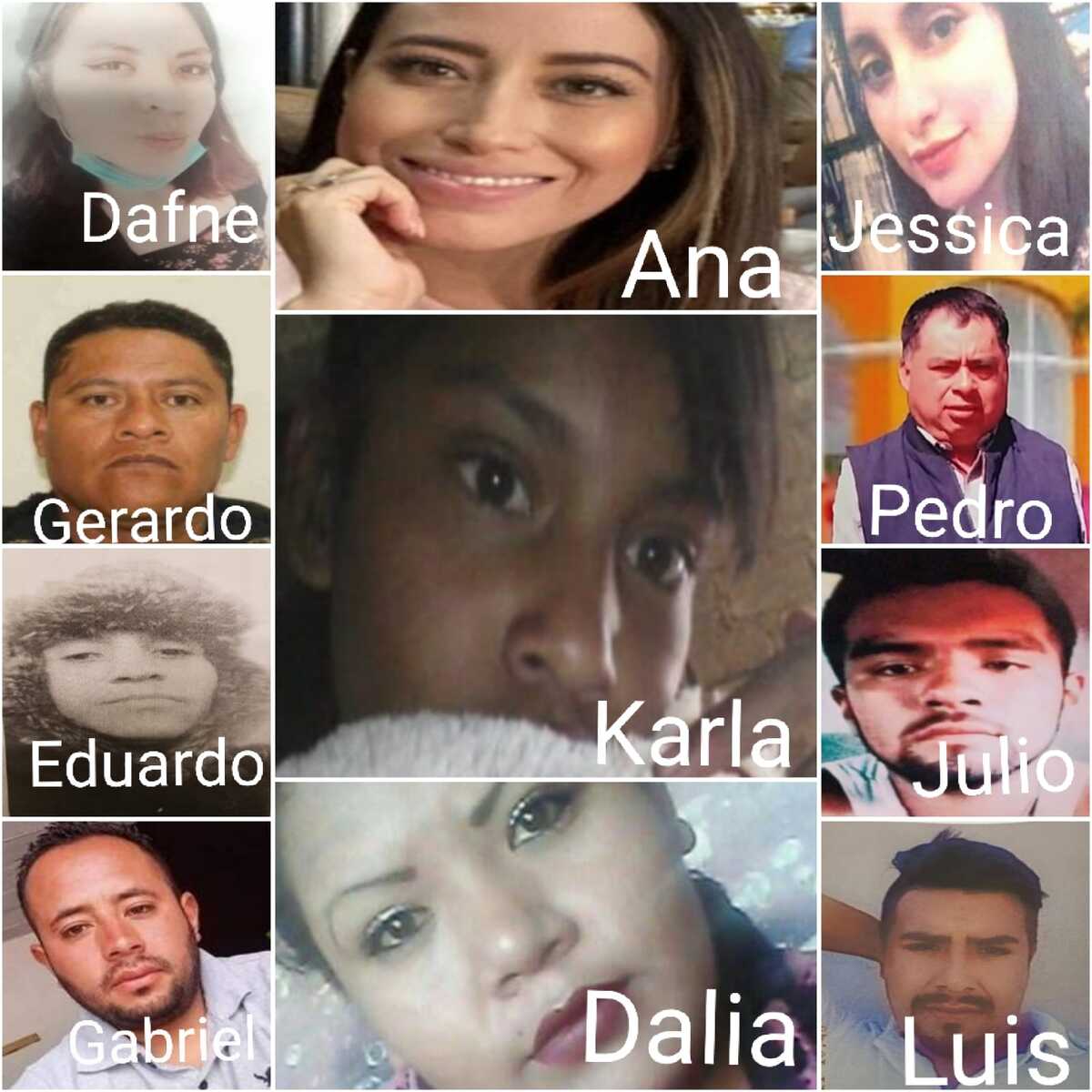 Personas desaparecidas en el Edomex. (Especial)