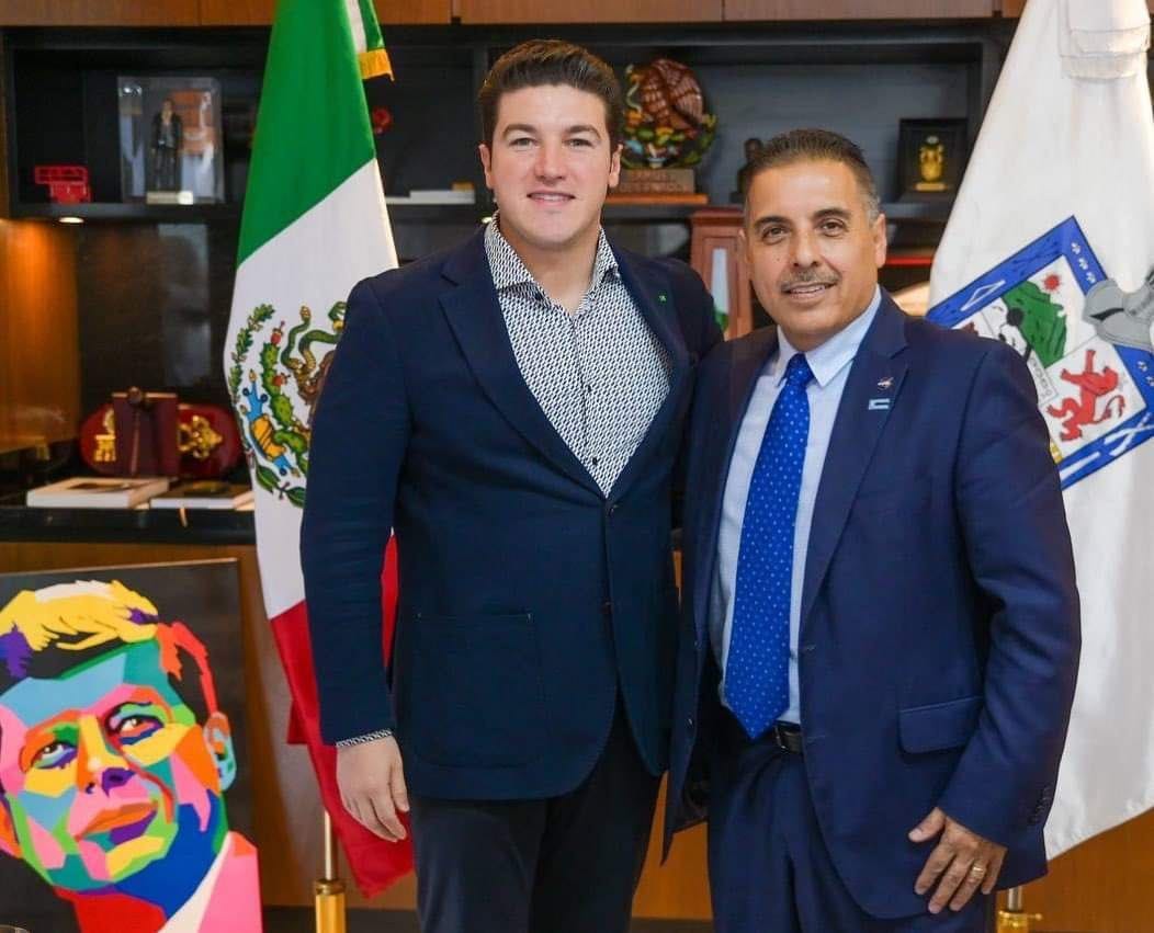 Samuel García y José Hernández Moreno abordaron el tema de Tesla en Nuevo León. Foto: Especial