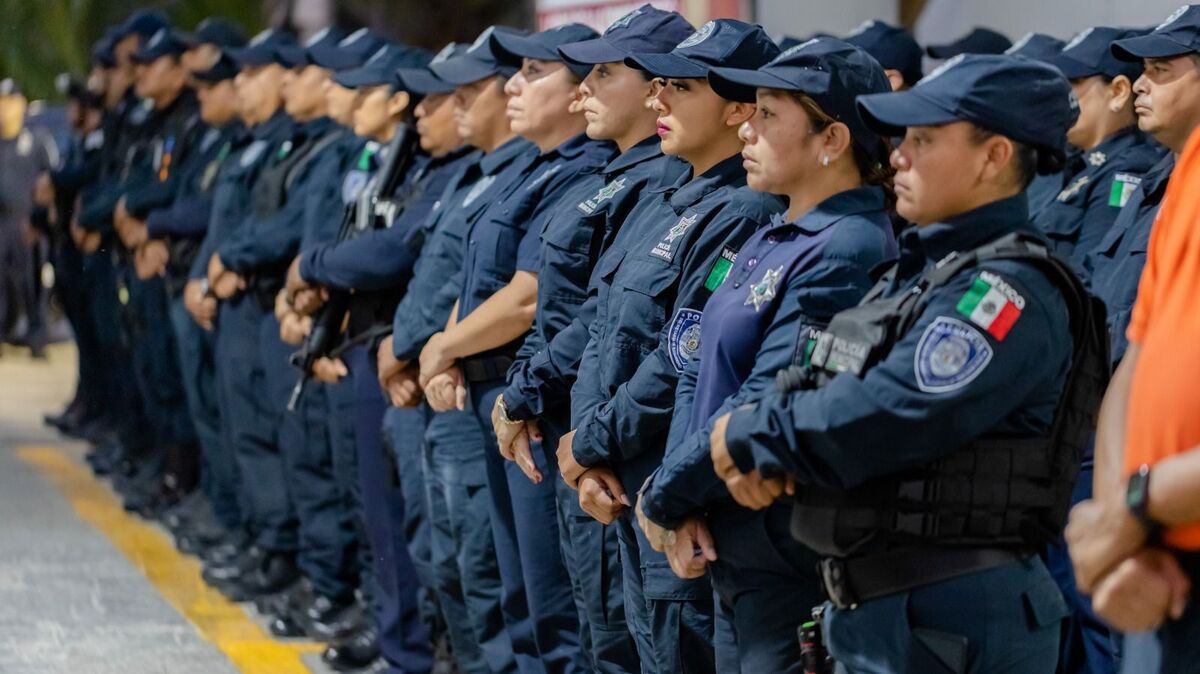 Policía Municipal de Quintana Roo. (Pablo Vázquez)