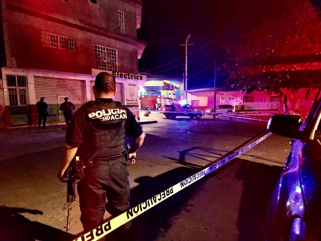Policías investigadores recolectaron casquillos percutidos en Jacona, Michoacán. | Especial