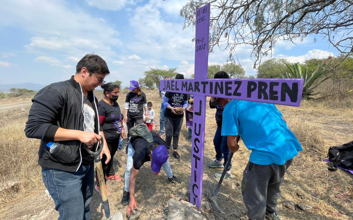 Realizan marcha en el marco del cumpleaños de Jael, mujer asesinada. (Especial)