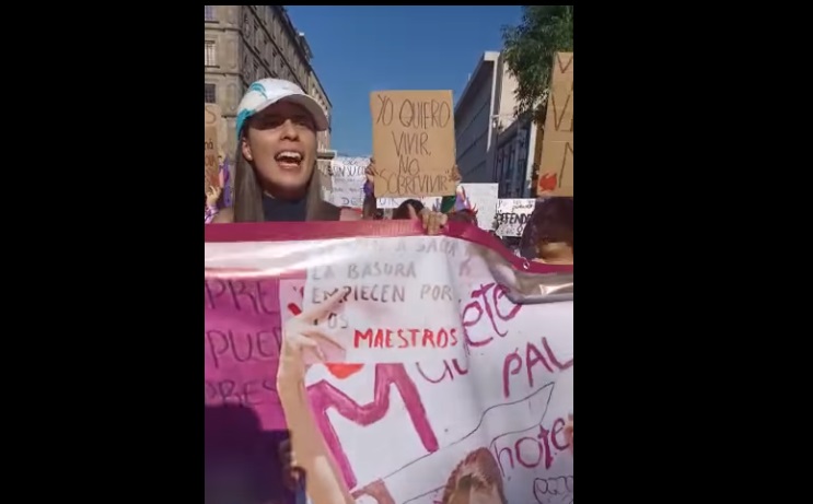 Con manifestación piden justicia para Daniela. (Especial)