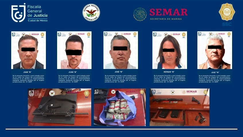 Detenidos en CdMx. (Especial)