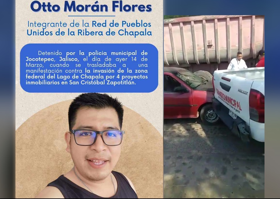 Exigen la liberación del activista Otto Morán. (Especial)