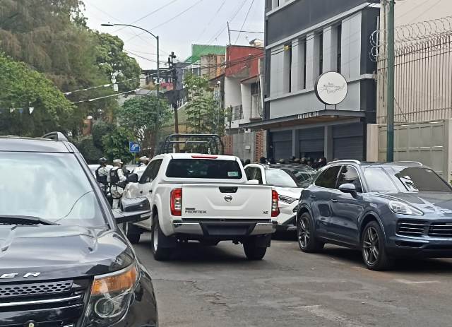 Los elementos fueron apoyados por personal de la policía de CdMx.