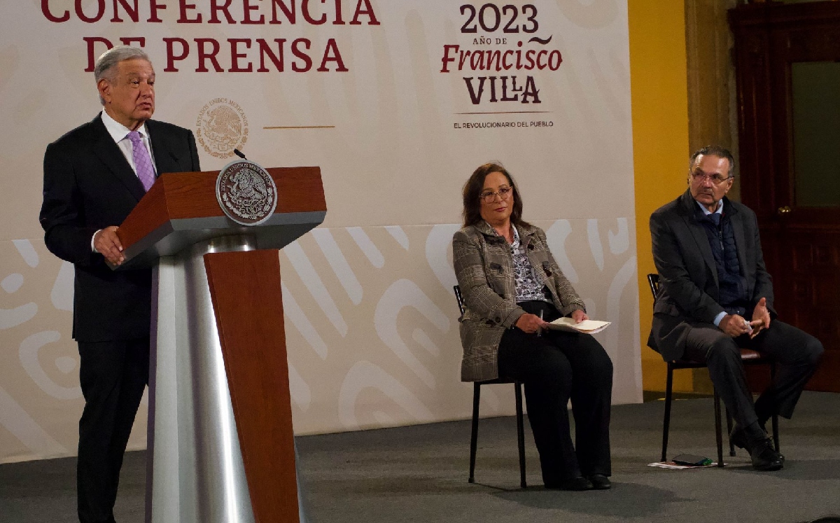 Conferencia de prensa del presidente López Obrador el 16 de marzo de 2023. | Cuartoscuro