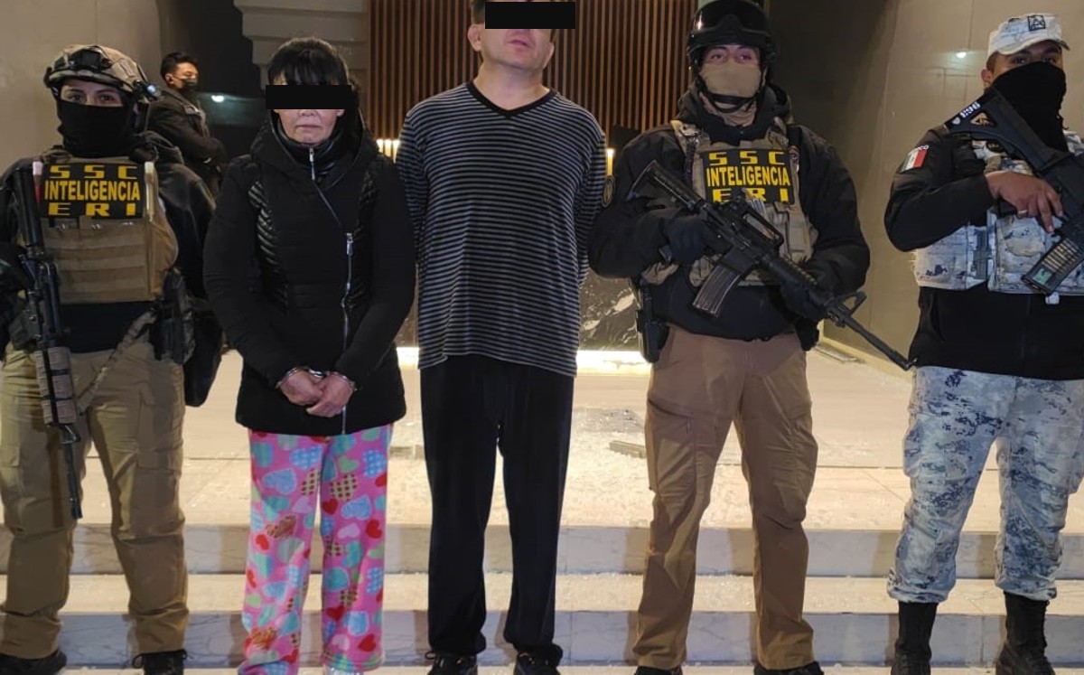 La pareja fue detenida durante un operativo en Benito Juárez. | Especial