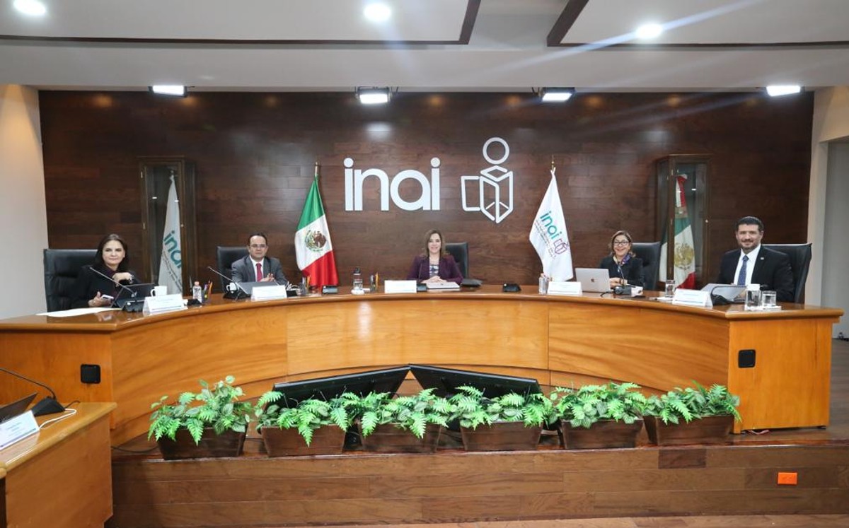 Pleno actual del INAI. | Twitter