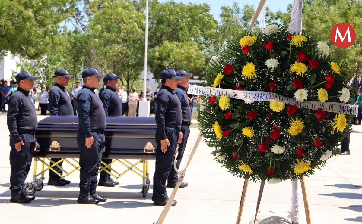 Despiden a elemento de la Guardia Estatal asesinado en Río Bravo