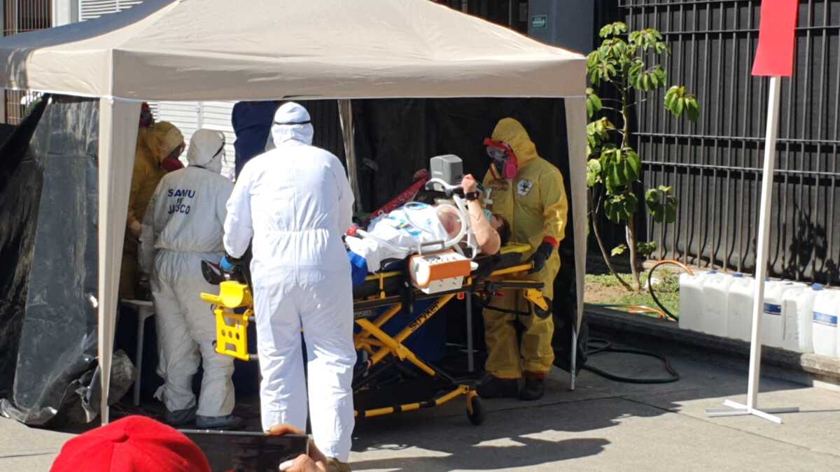 Realiza IMSS un simulacro con colaboración de autoridades francesas (Cortesía)