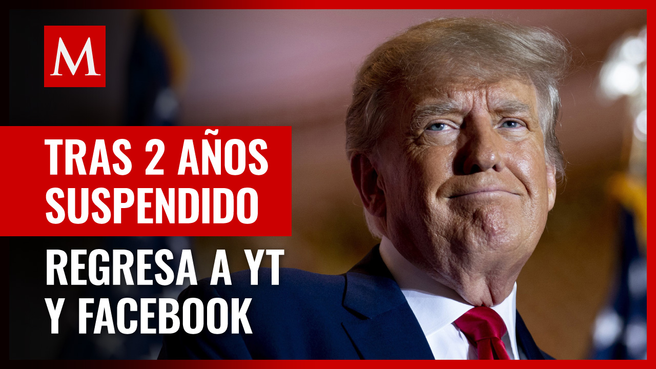 Este es el mensaje que Trump publicó en Facebook y YouTube tras más de dos años de suspensión